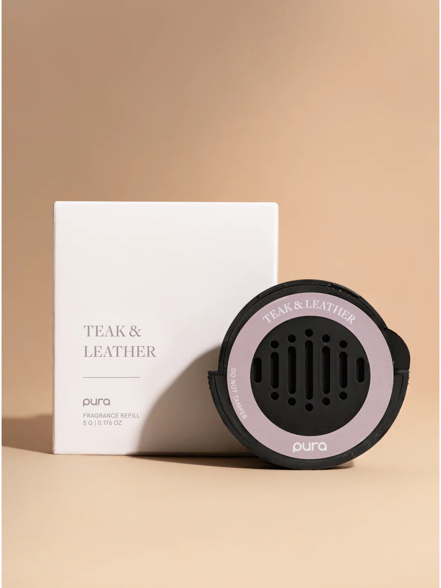 Teak & Leather Car Pura Refill