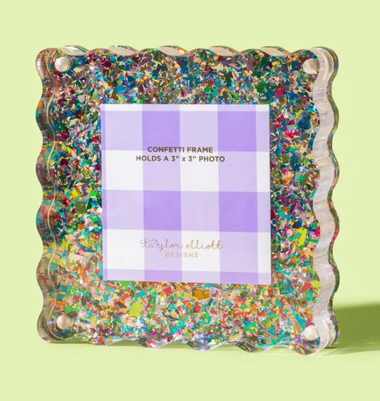 Small Colorful Confetti Frame