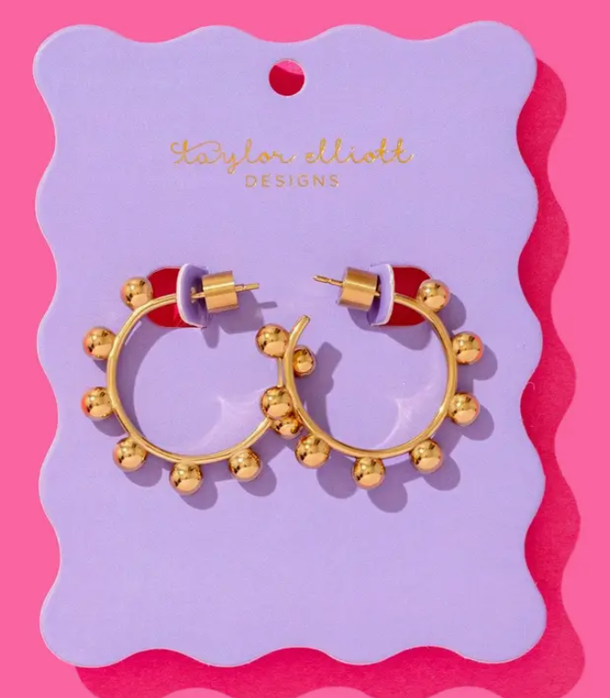 Dottie Gold Hoop Earrings