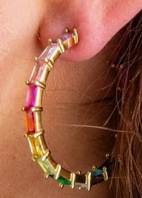 Reese Colorful Hoop Earring