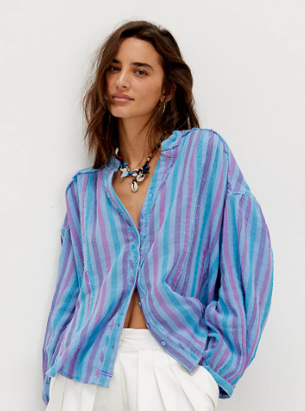 Valley Double Cloth Striped Shirt