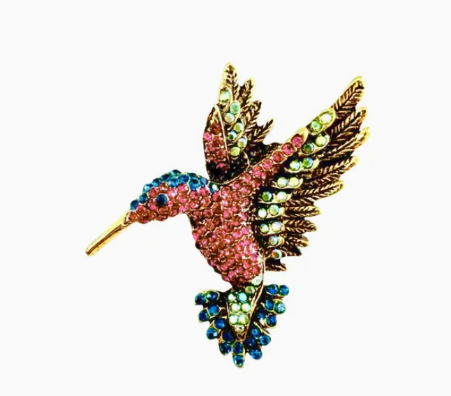 Hummingbird Brooch