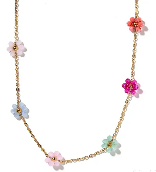 Gracie Flower Multi Necklace