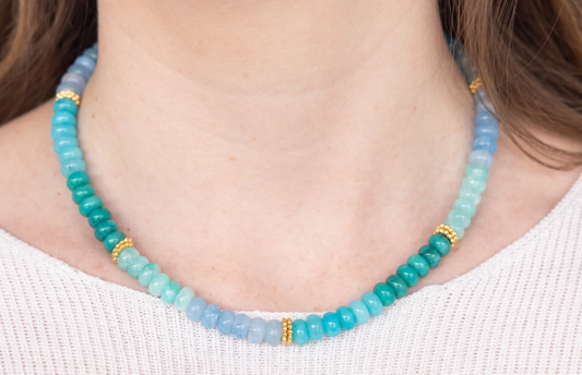 Blue Taffy Lolly Necklace