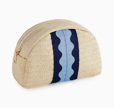 Blue Marbella Zip Pouch