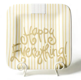 Neutral Skinny Stripe Mini Square Platter