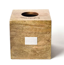 Mini Wood Tissue Box