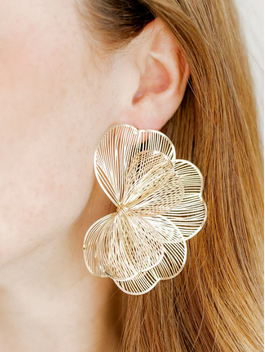 Amanda Flower Statement Earring