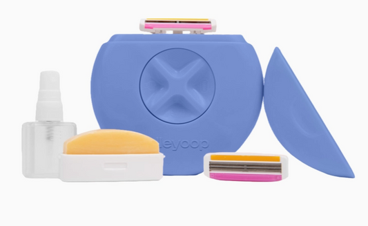 All-in One Periwinkle Portable On The Go Razor