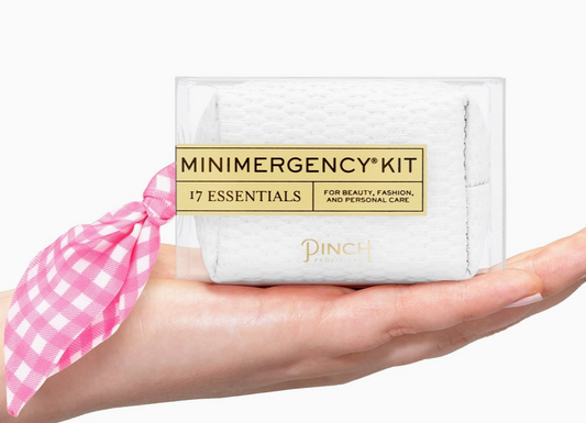Pink Gingham Scarf Minimergency Kit
