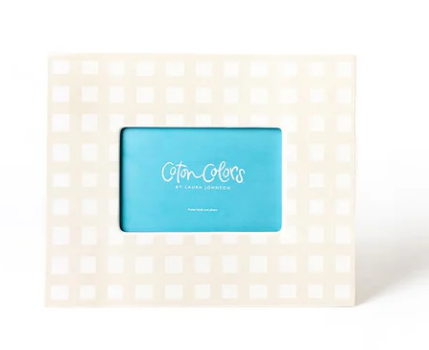 Ecru Gingham Frame