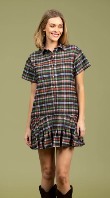 Stockholm Plaid Aspen Dress