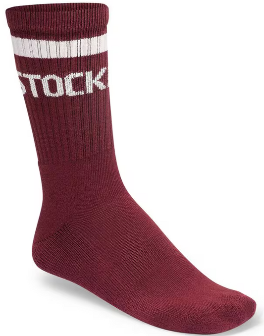Zinfandel Cotton Crew Stripe Sock
