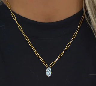Gold & Diamond Pendant Necklace