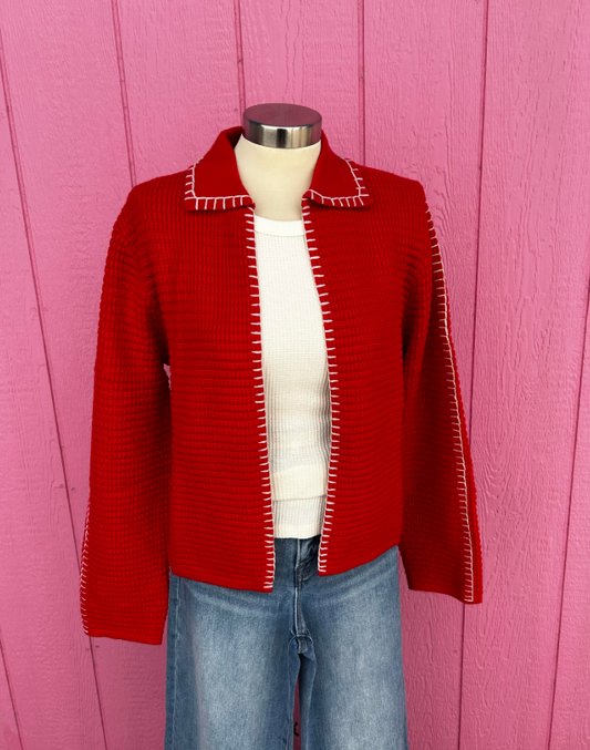 Ribbed Knit Cardigan