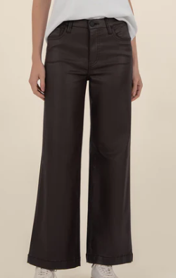 Chocolate Meg High Rise Wide Leg Wide Hem