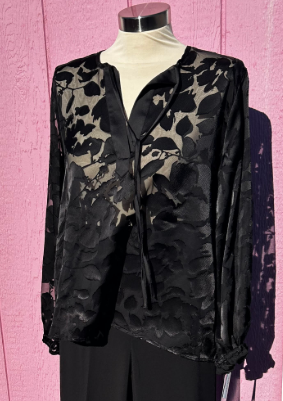 MaDavy Black Blouse