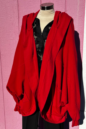 Red Cotton Lani Cardigan