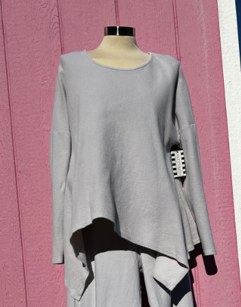 Cream High Low Sweater