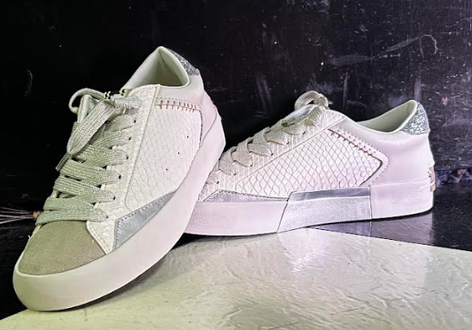 Ruby Snake Skin Sneaker