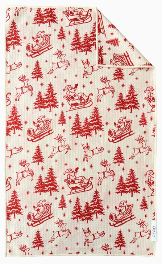 Sleigh the Night: Double-Sided Hand Towel