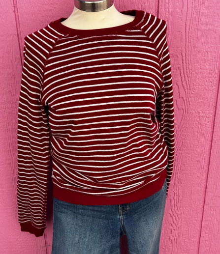 Berry Frannie Reversible LS Tee