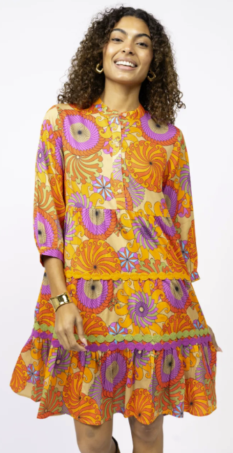 Multi Cosmic Swirl Dress