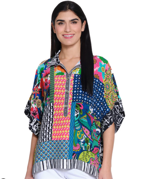 Multi Patch Print Tunic