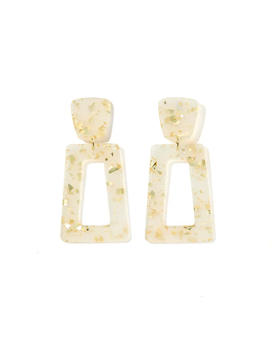 Kennedy Earrings- Gold Confetti