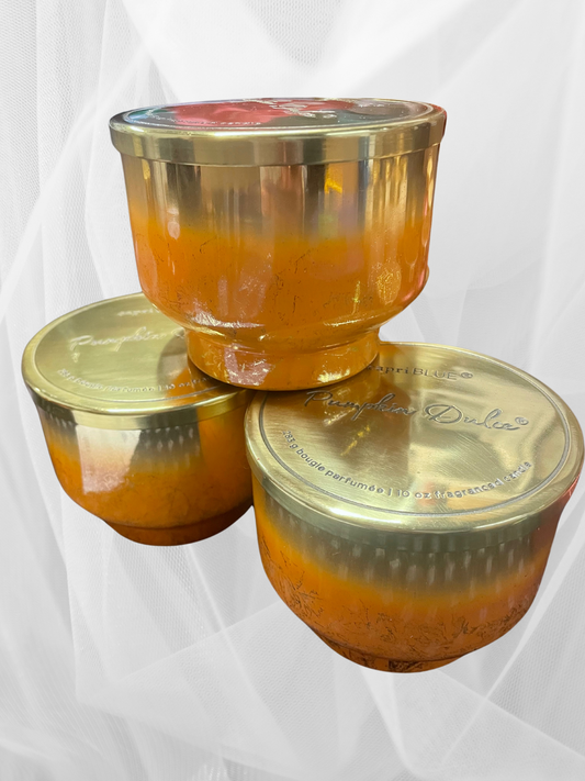 10 oz Pumpkin Dulce Glimmer Inverted Jar