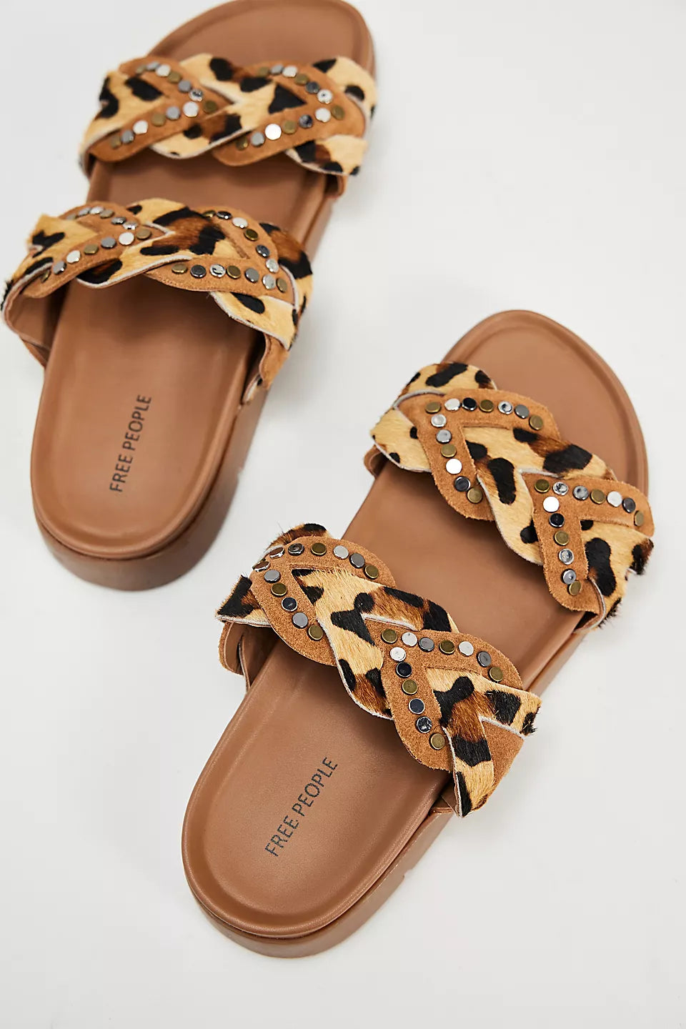 Leo Leopard Hair Hide Sandal