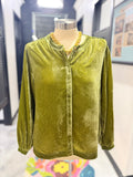 Green Lana Velvet Top