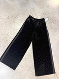 Black/Gold Velvet Trousers