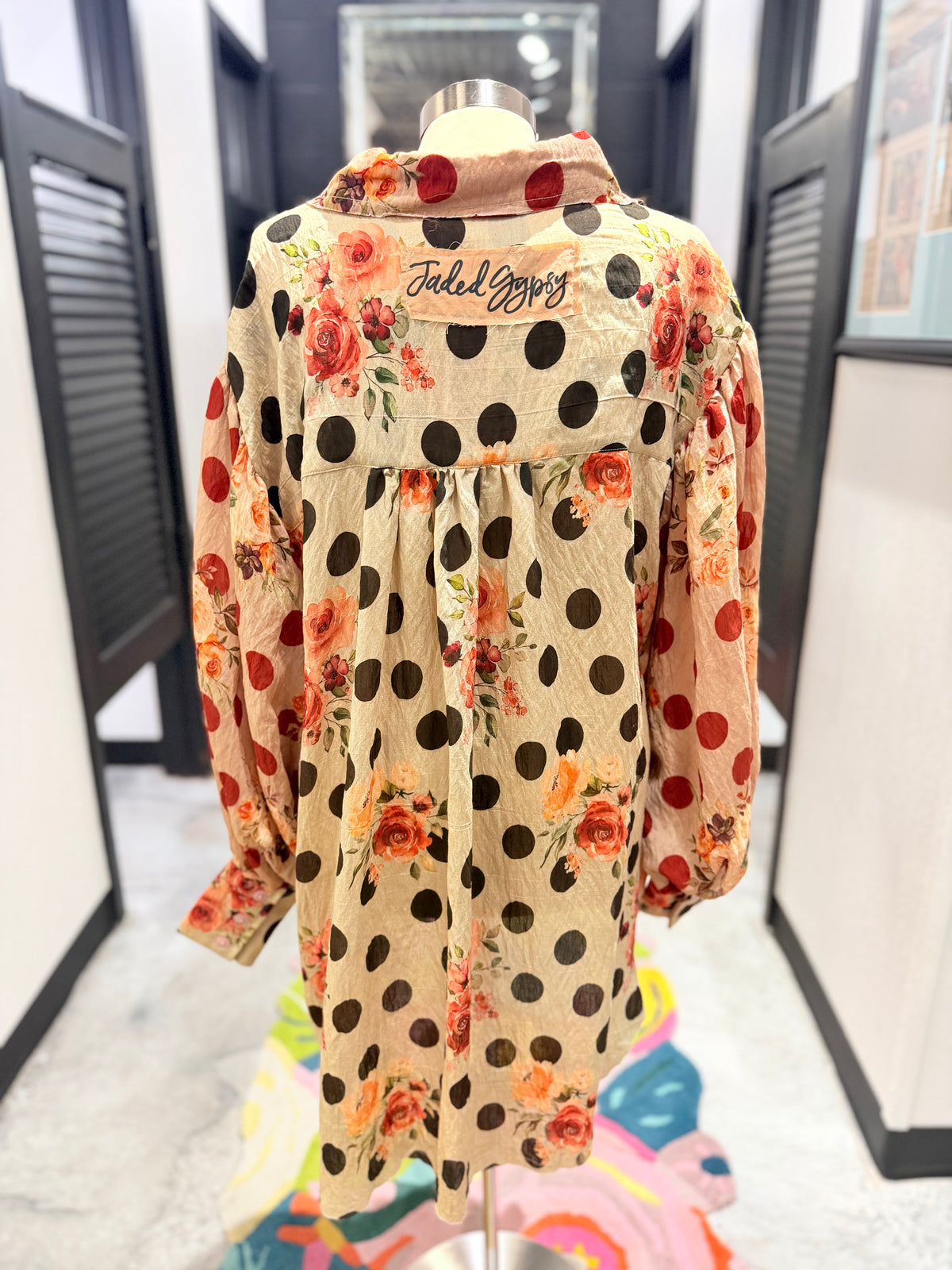 Midnight Dot Harvest Tunic