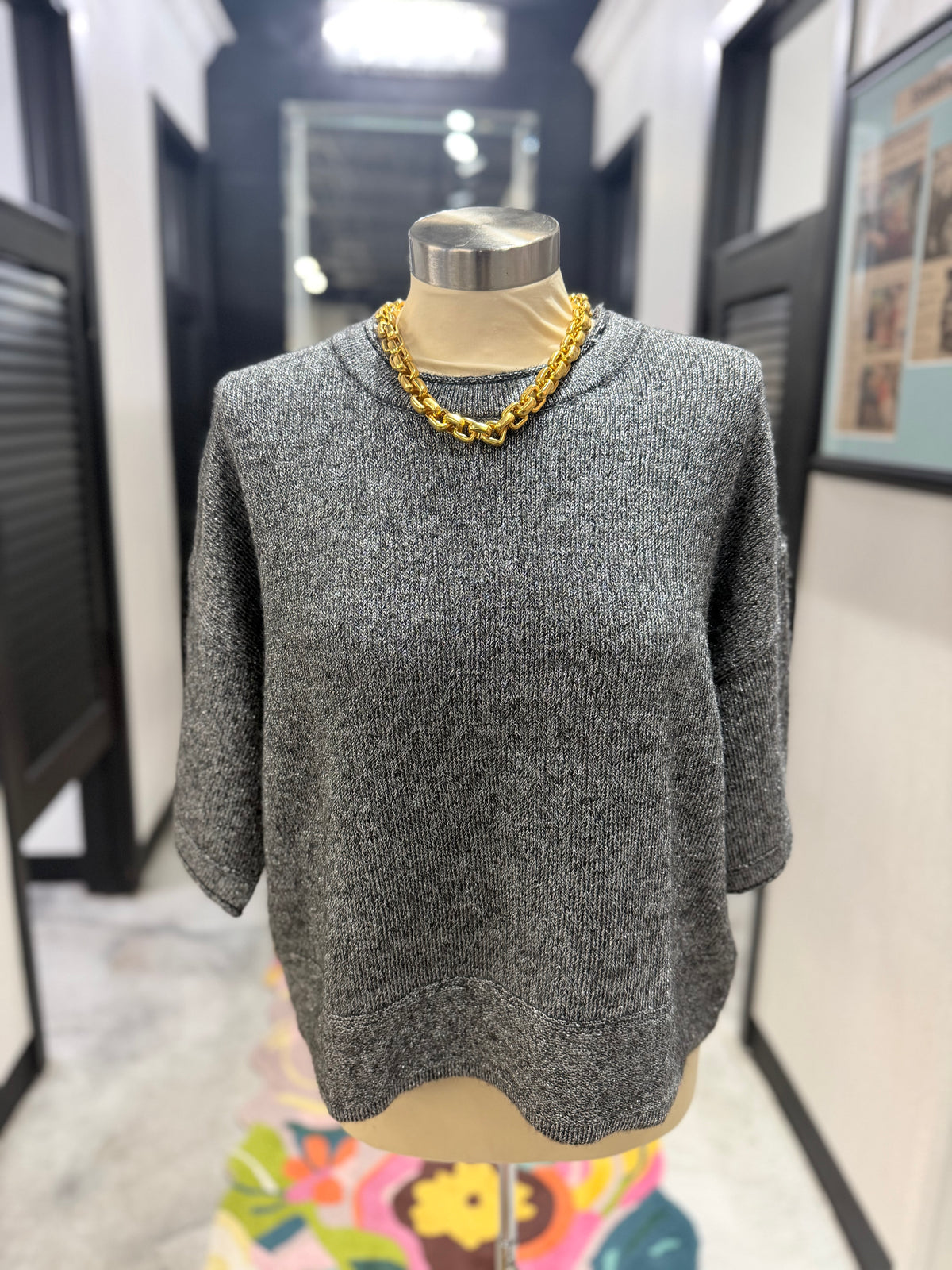 Silver Sparkle Kate Sweater