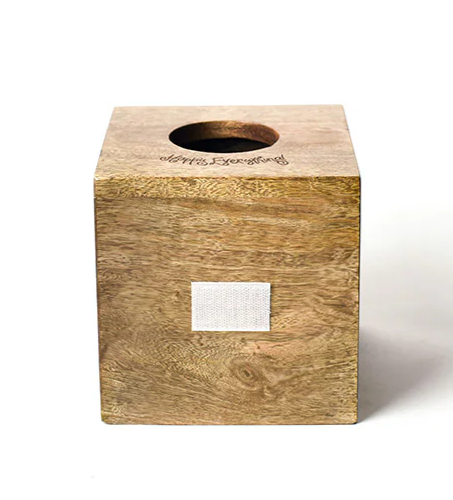 Mini Wood Tissue Box: Happy Everything