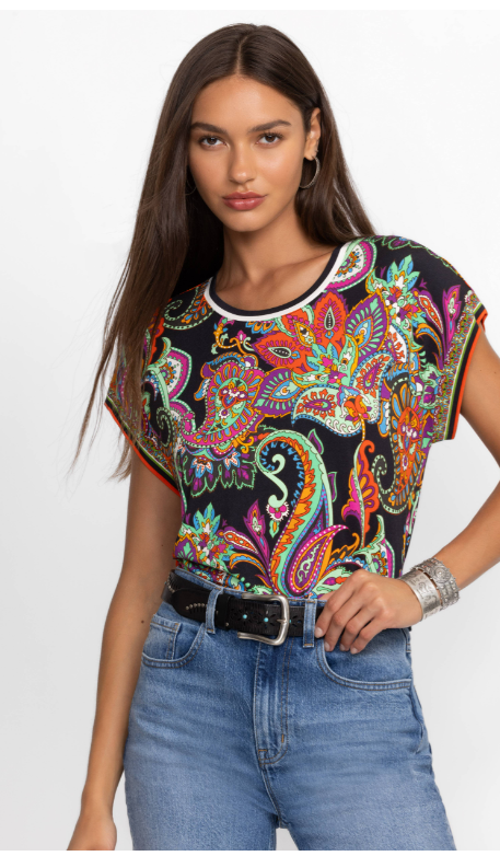 Paisley Print Top