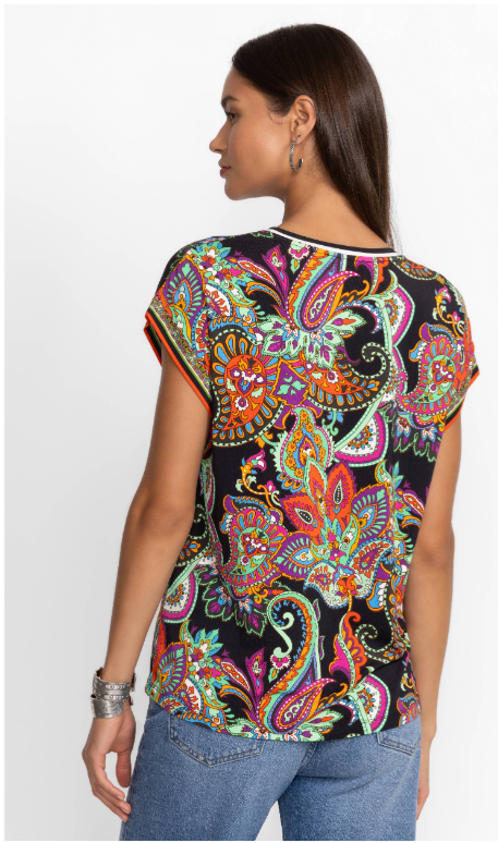 Paisley Print Top