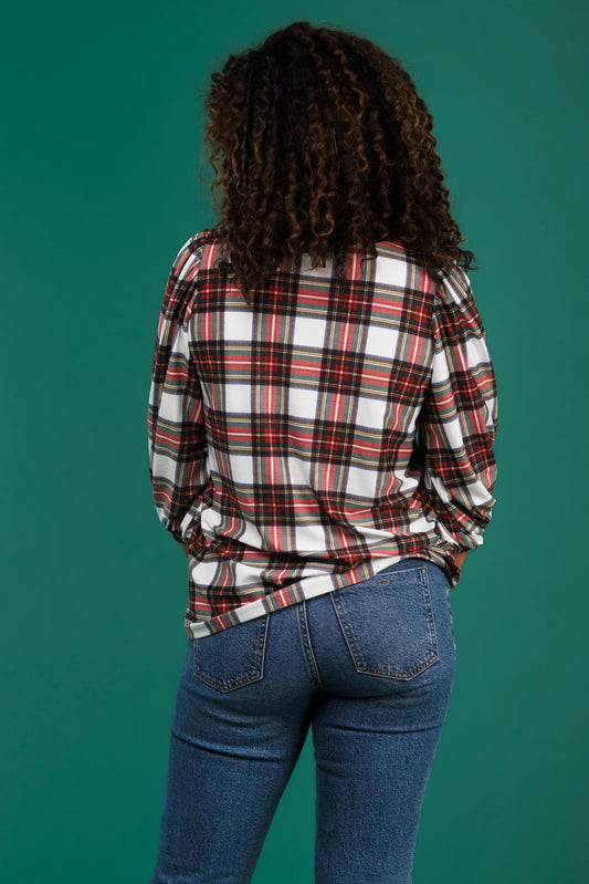 Eliza Top- Winter Tartan