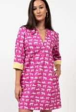 Cats Meow Magenta Dress