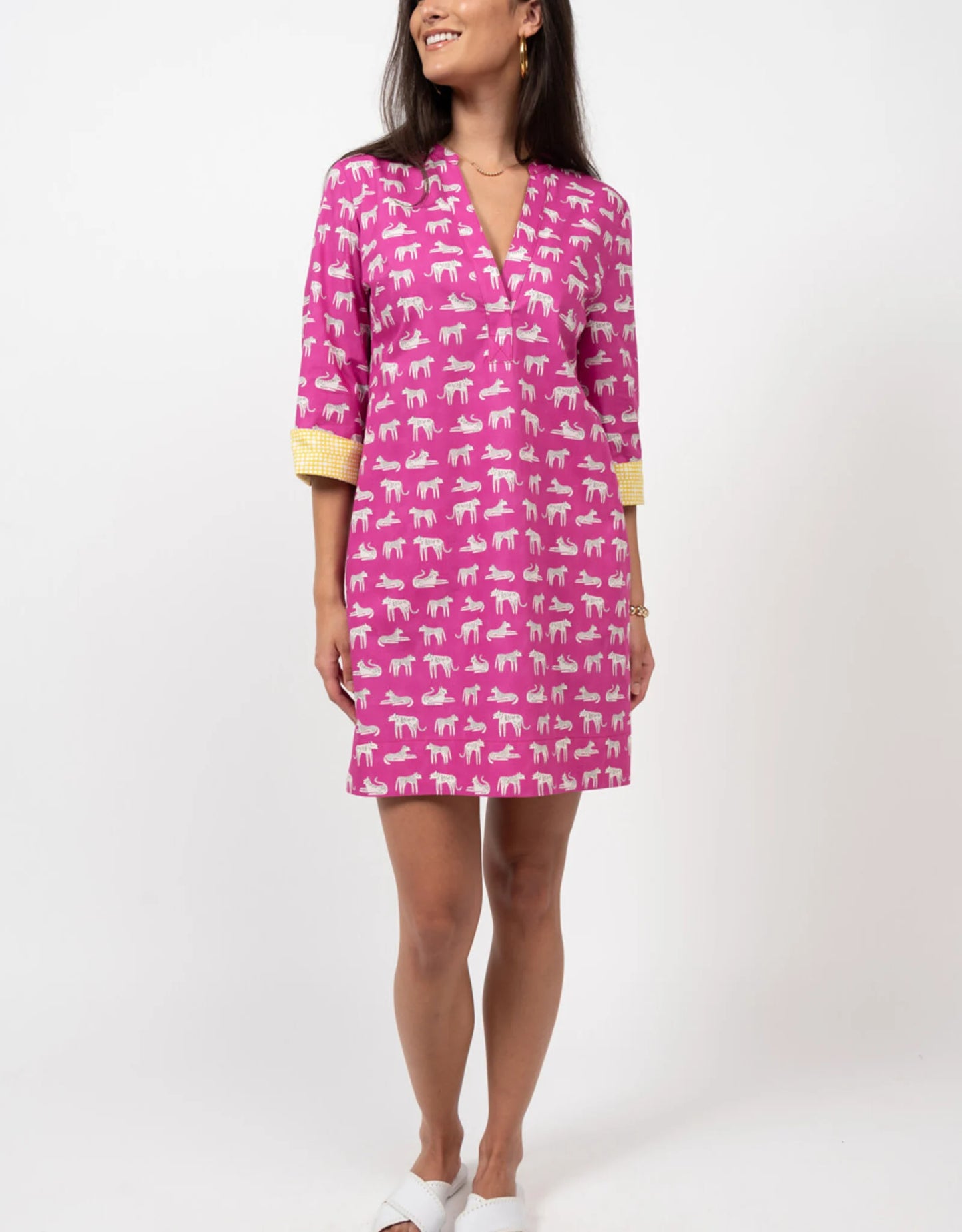 Cats Meow Magenta Dress