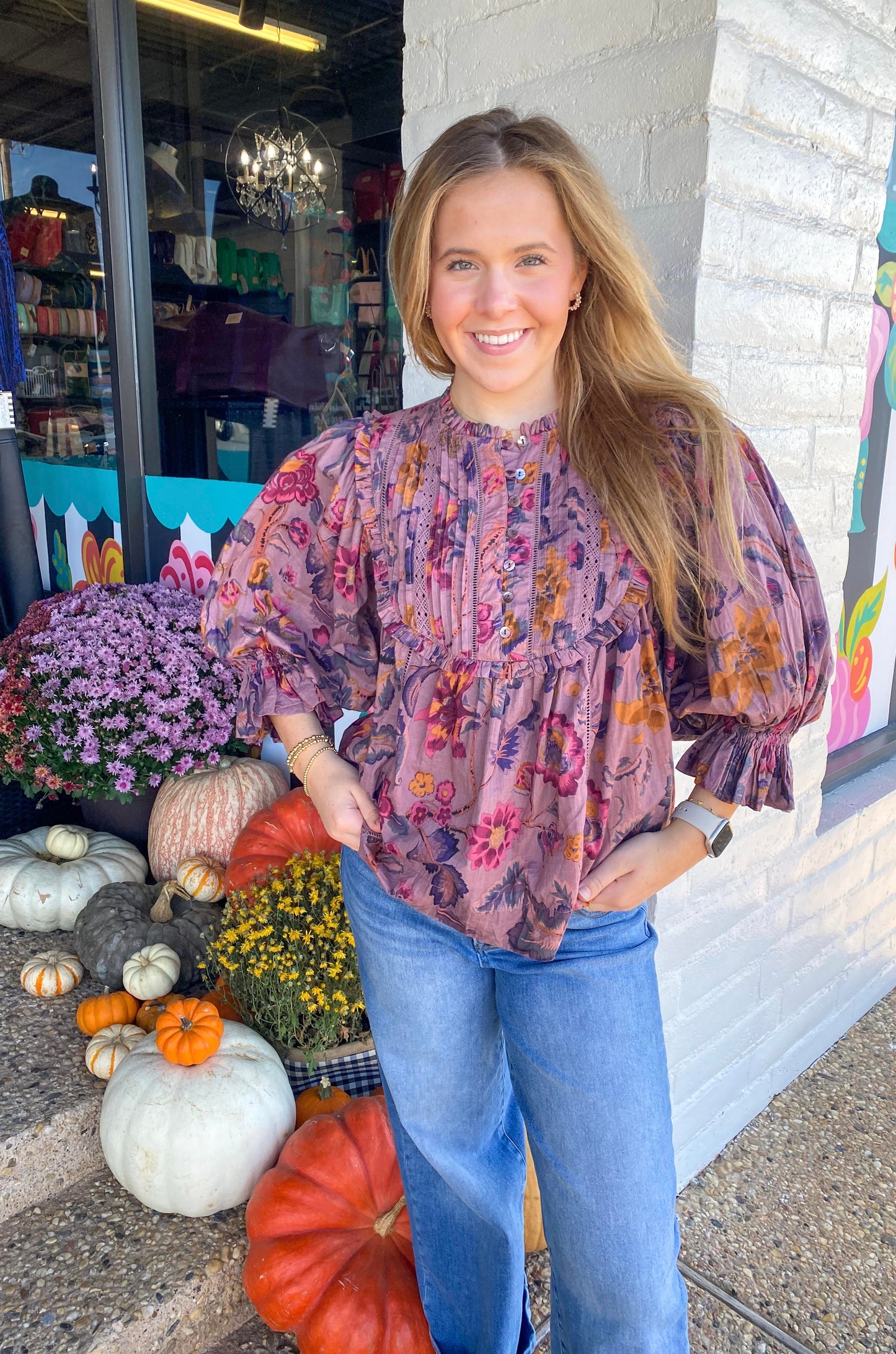 Grape Tucked Bibi Top