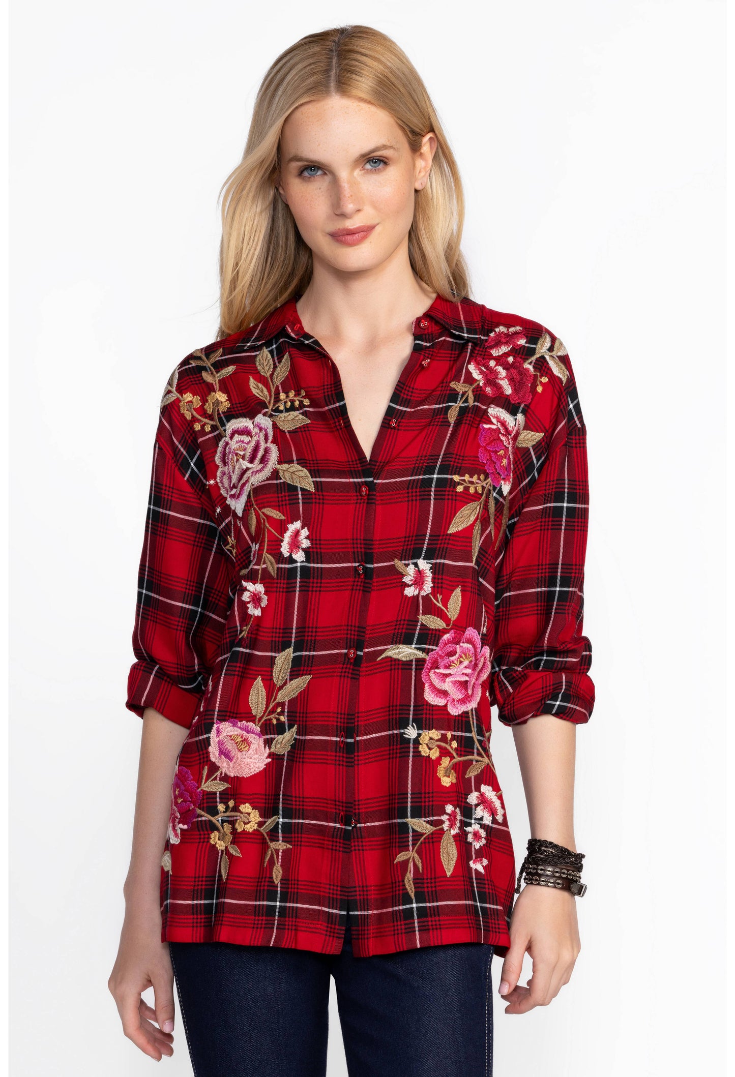 Mira Plaid Relaxed Shirt