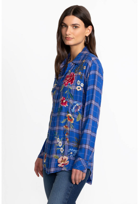 Merize Plaid Oversized Shirt