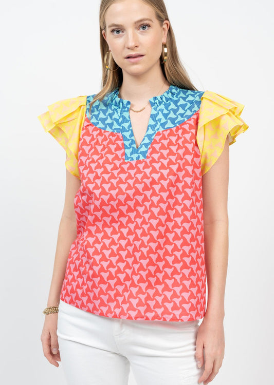 Waves of Color Top