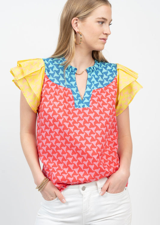 Waves of Color Top